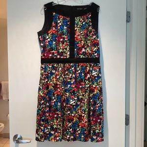 Bright Flower Print Ellen Tracy Fit & Flare Summer Dress